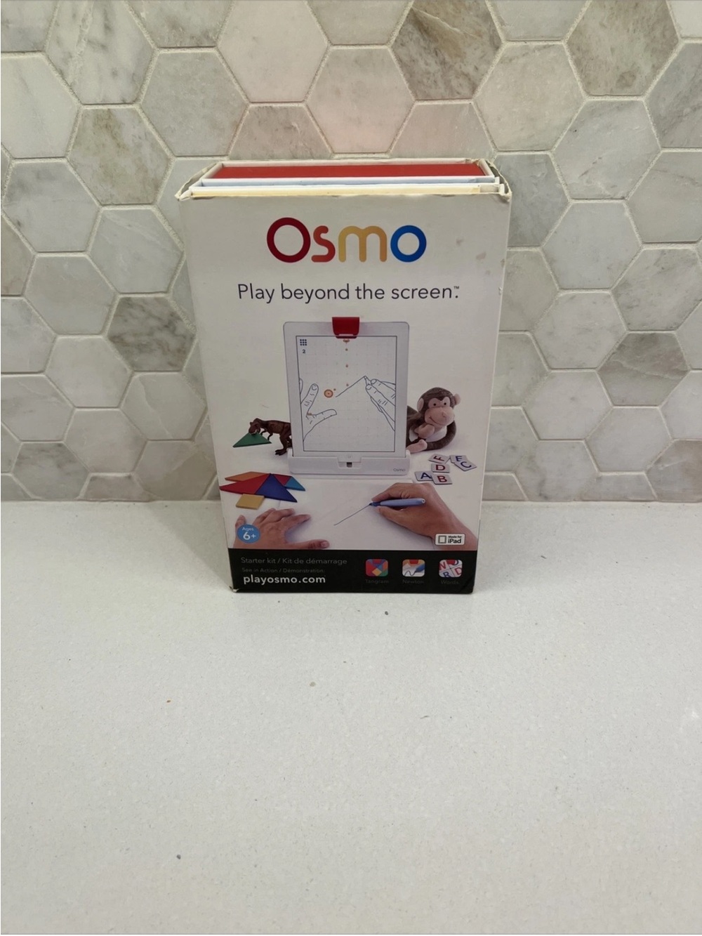 Osmo Little Genius System Starter Learning Kit Game Kids iPad Base Words Tangram